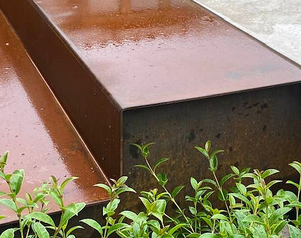 Terras trap Cortenstaal
