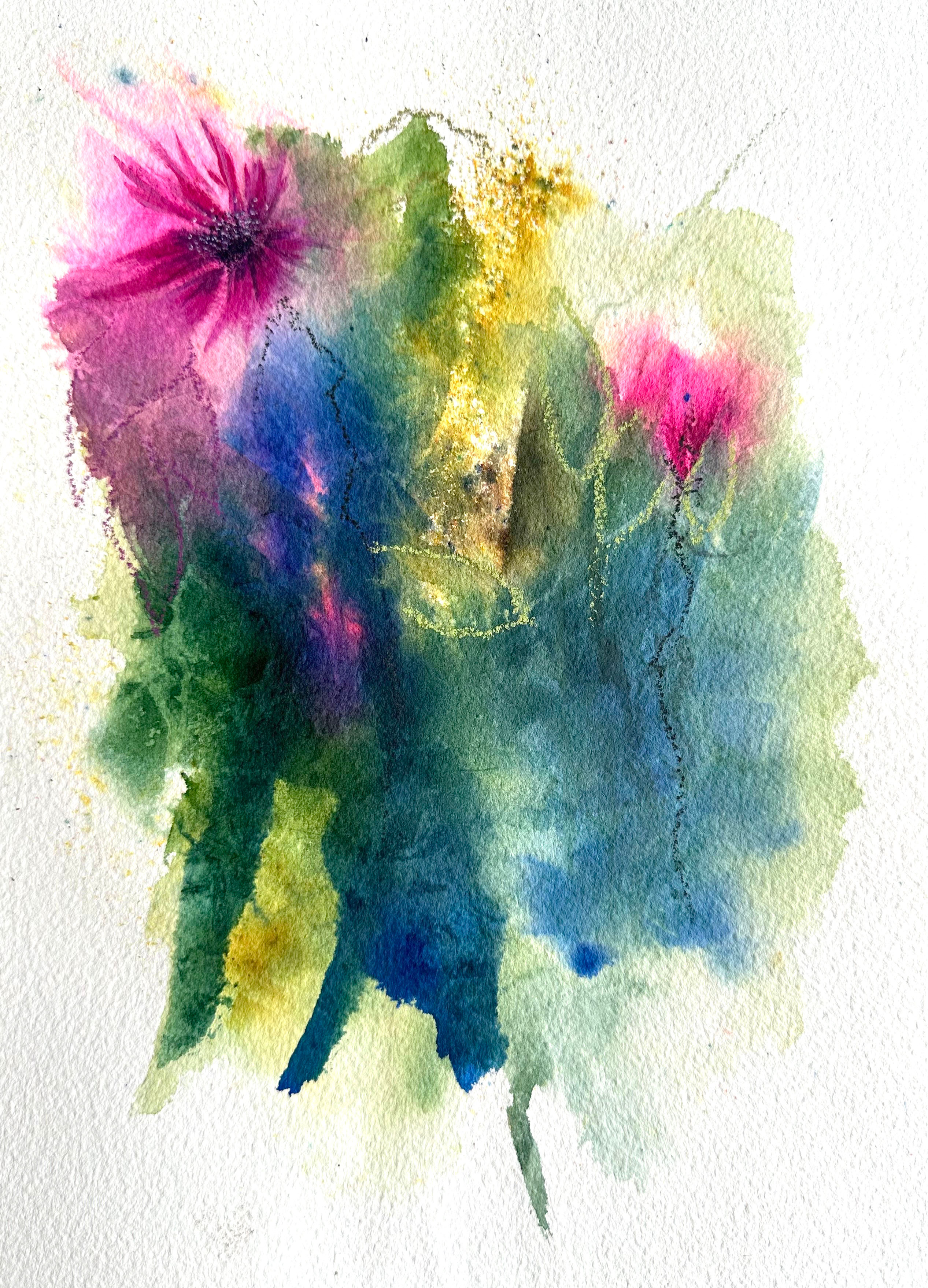 no 121- (11 " x 9") Mixed media on paper