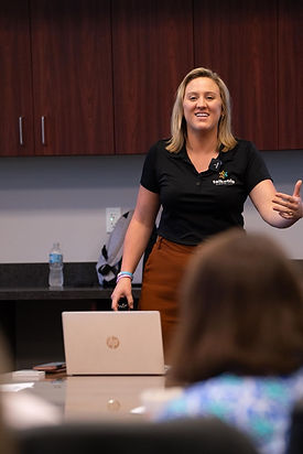Certified Mental Health Trainer Instructing a Course