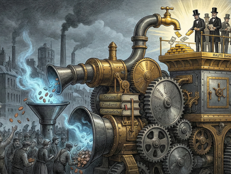 Kapitalistische goldene Saugpumpe