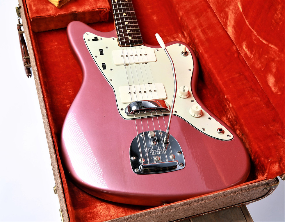 1962 Fender Jazzmaster Burgundy Mist Metallic Slab Board