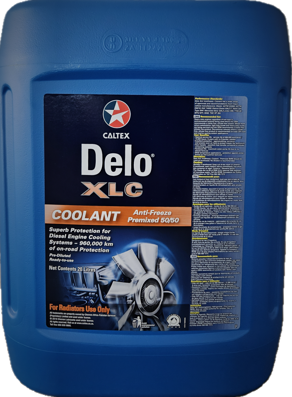 Delo XLC Premix 50/50 Anti-Freeze