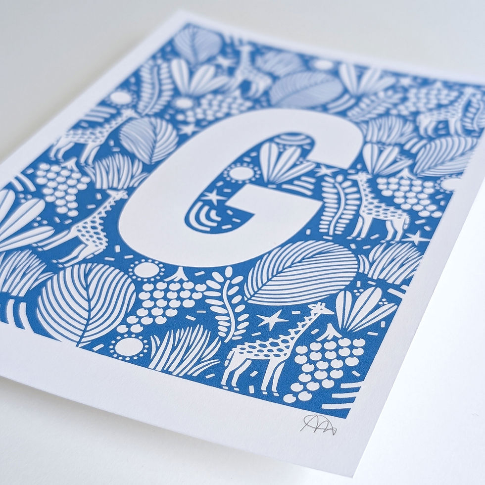 Thumbnail: LETTER G - SCREEN PRINT