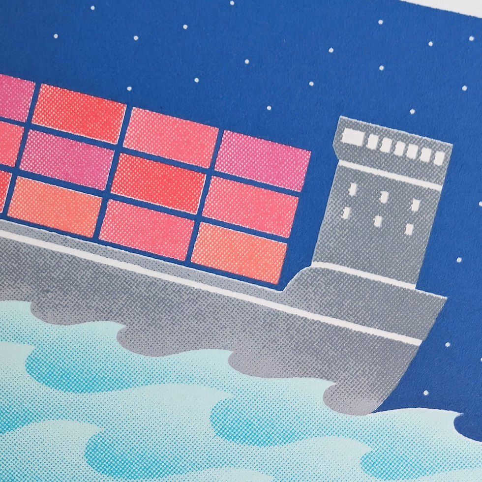 Thumbnail: CARGO SHIP SCREEN PRINT
