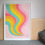 Thumbnail: WAVES SCREEN PRINT - PORTRAIT