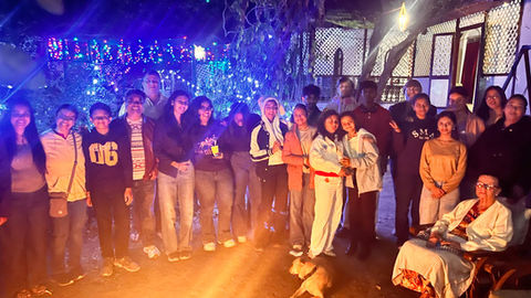 At the home of Edward and Geraldine Wood