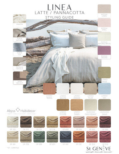 Linea | Linen Jacquard | St Genève Bed Linens Made in Canada