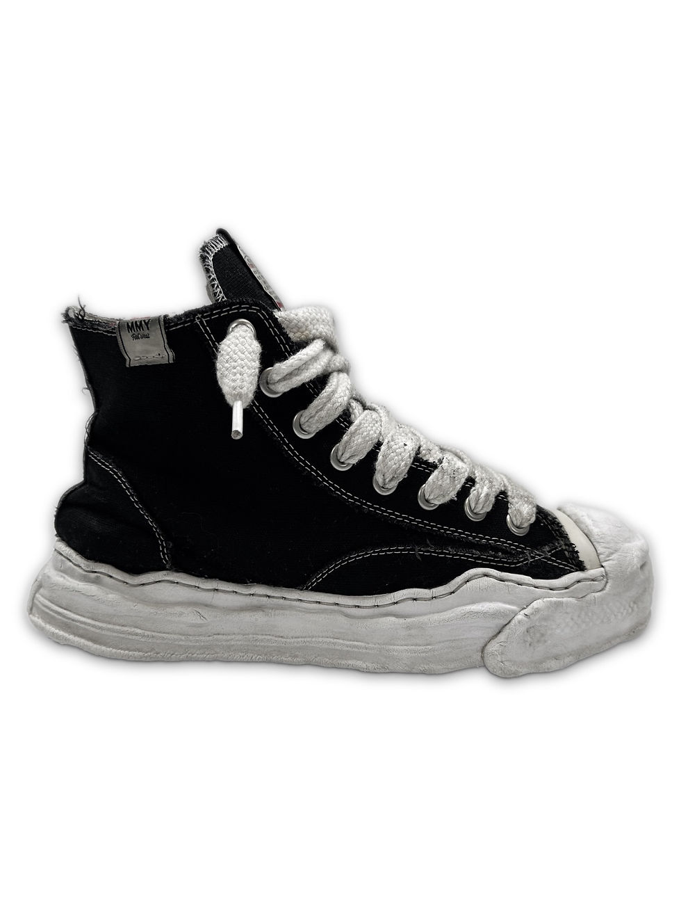 Thumbnail: Mihara Yasuhiro Melted Distressed Hi-top Sneakers