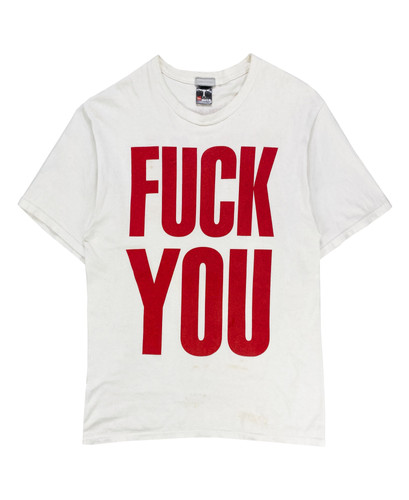 ナンバーナイン SS06 FUCK YOU STAFF Tシャツ SS06 Number (N)ine 'Fuck You' Staff Exclusive Slogan T-Shirt