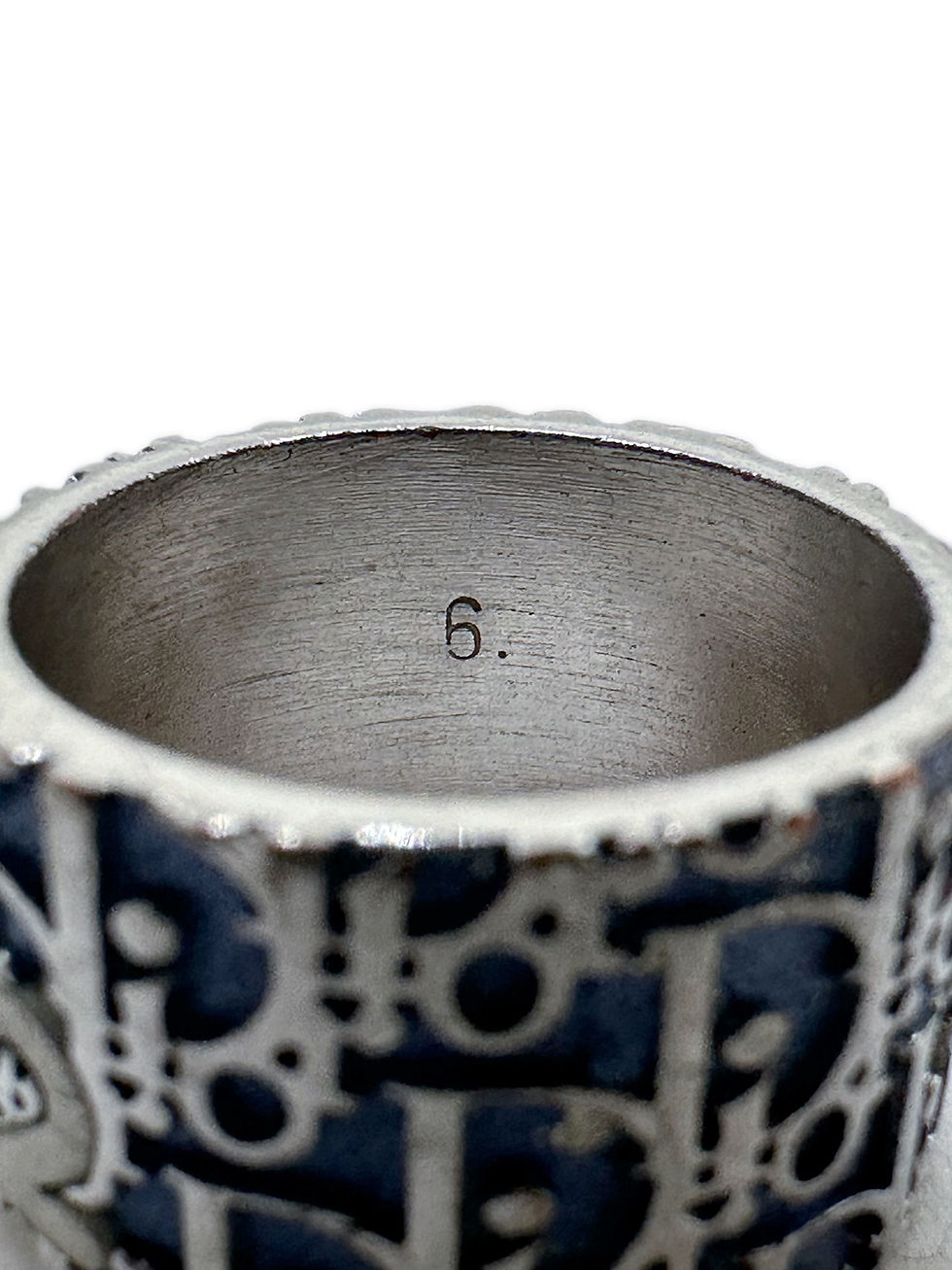 Thumbnail: 00s Dior ‘2’ Trotter Monogram Blue Ring 