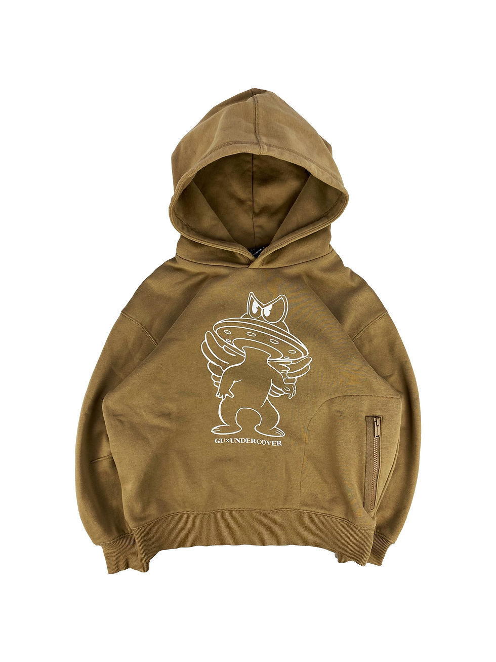 Thumbnail: Undercover ‘Mushroom’ Tan Heavyweight Spellout Hoodie