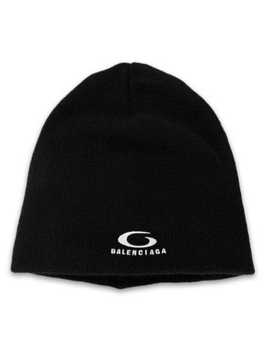 AW24 Balenciaga 'Loop Icon' Wave Knitted Skull Cap Beanie