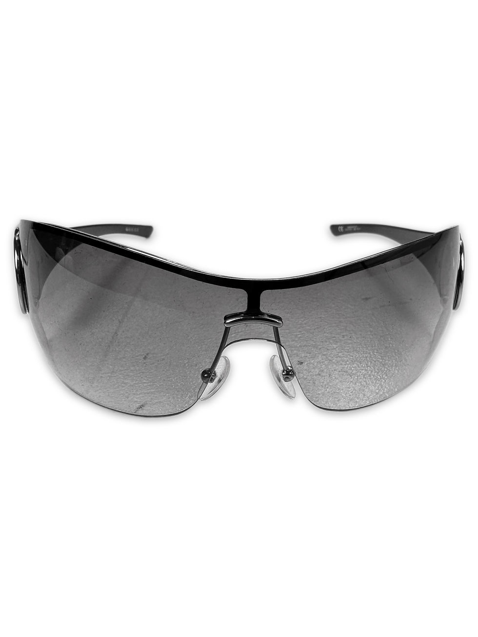 Thumbnail: 00s Gucci Horsebit Rimless Gradient Tint Visor Sunglasses