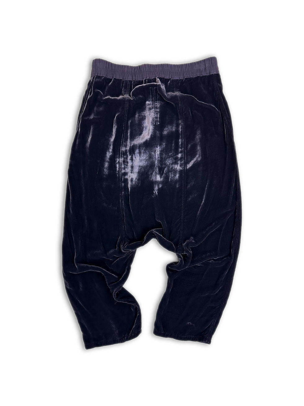 Thumbnail: AW17 Rick Owens ‘Glitter’ Dark Purple Velvet Cropped Pants