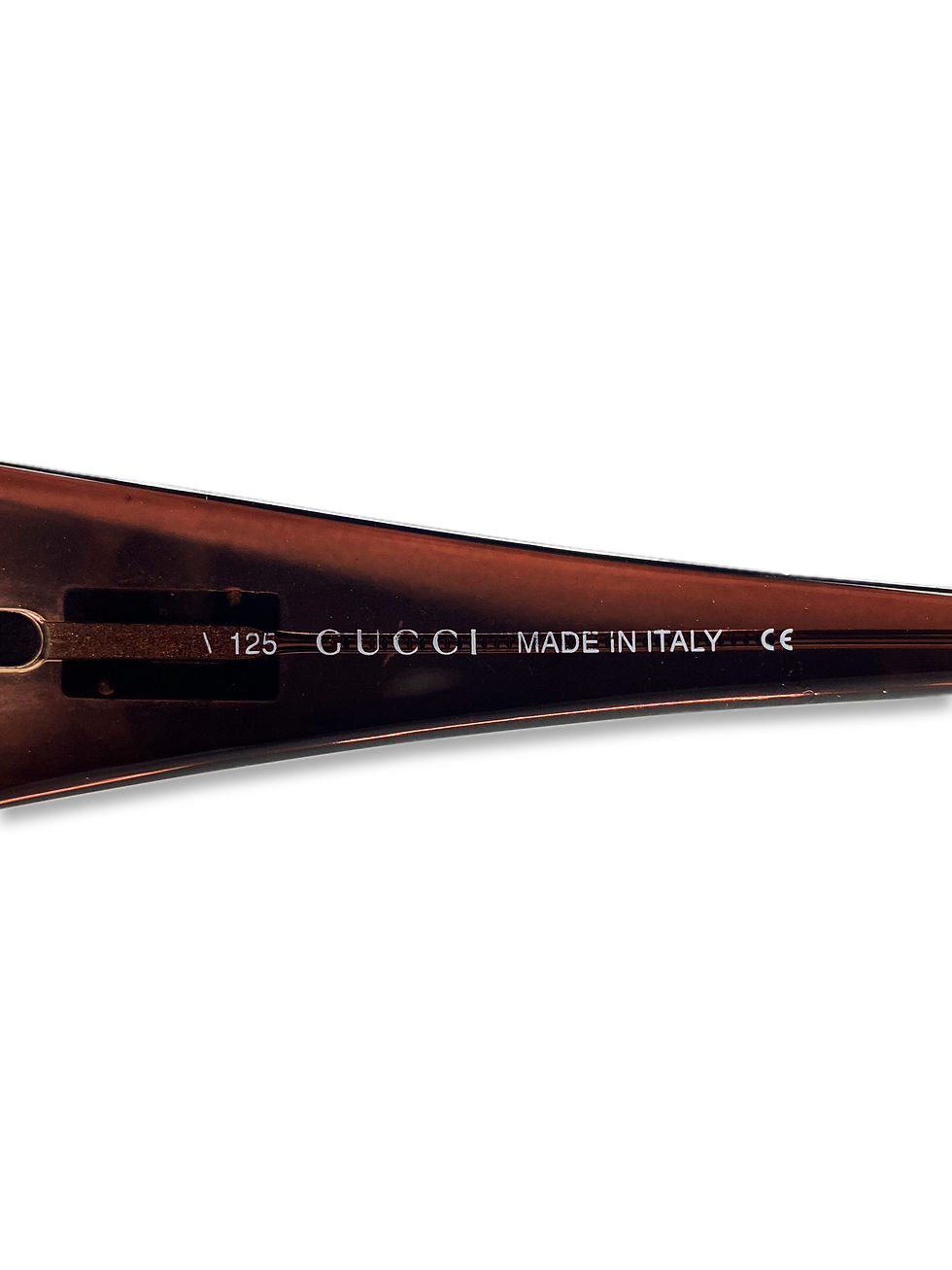 Thumbnail: Gucci Warm Tint G Logo Metallic Dark Brown Oval Frame Sunglasses