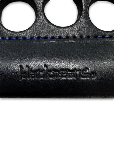 Blackmeans Leather Blue Stitch 'Lighter Holder' Knuckle Duster