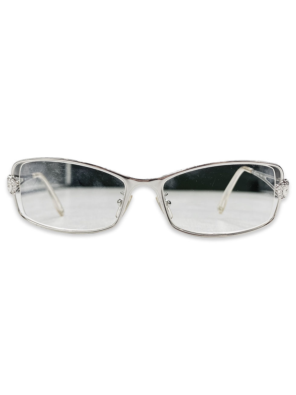 Thumbnail: Versace Medusa Head Metallic Boxy Glasses Frames