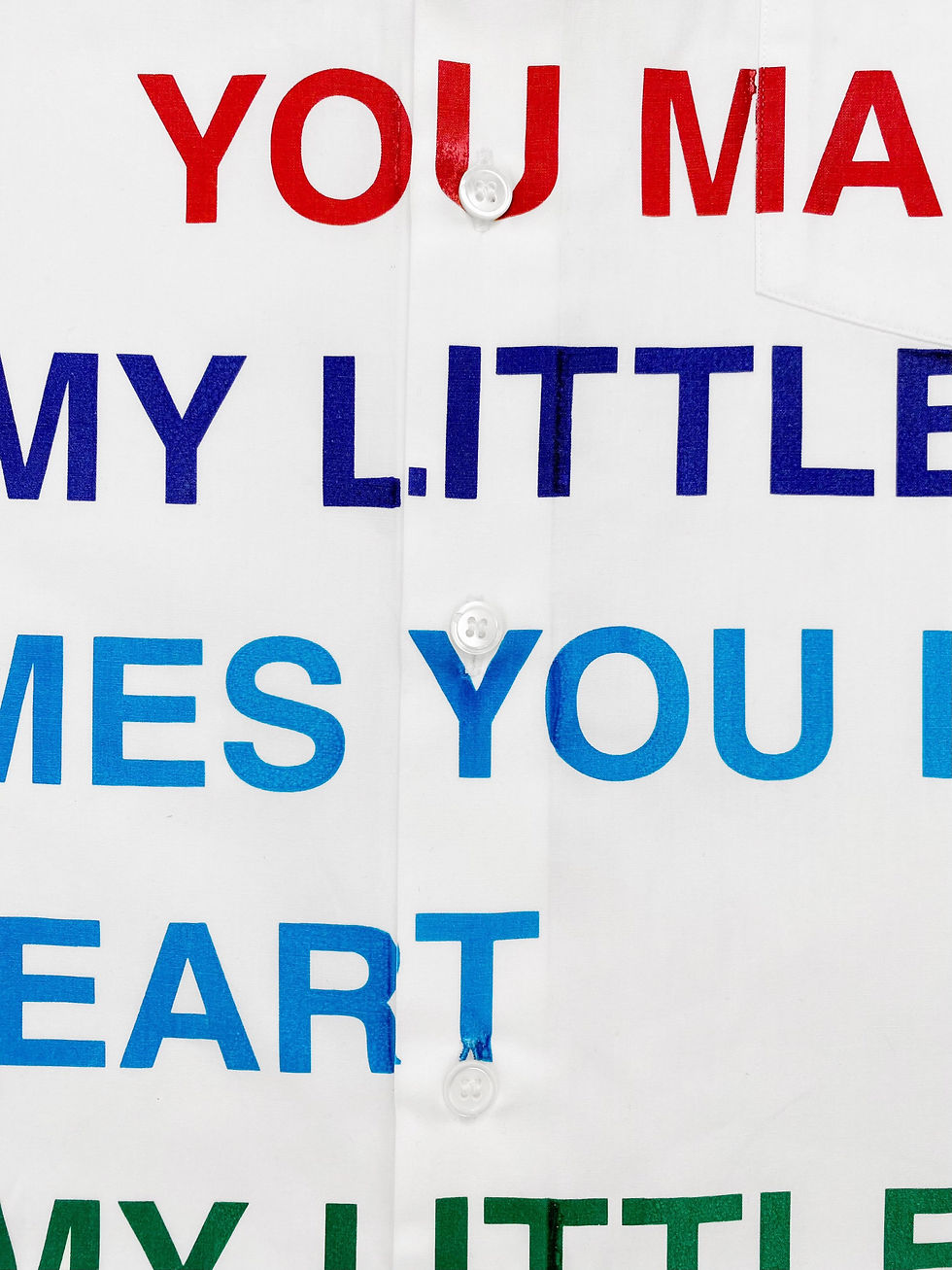 Thumbnail: SS02 Junya Watanabe “My Heart” Poem Collared Button Up