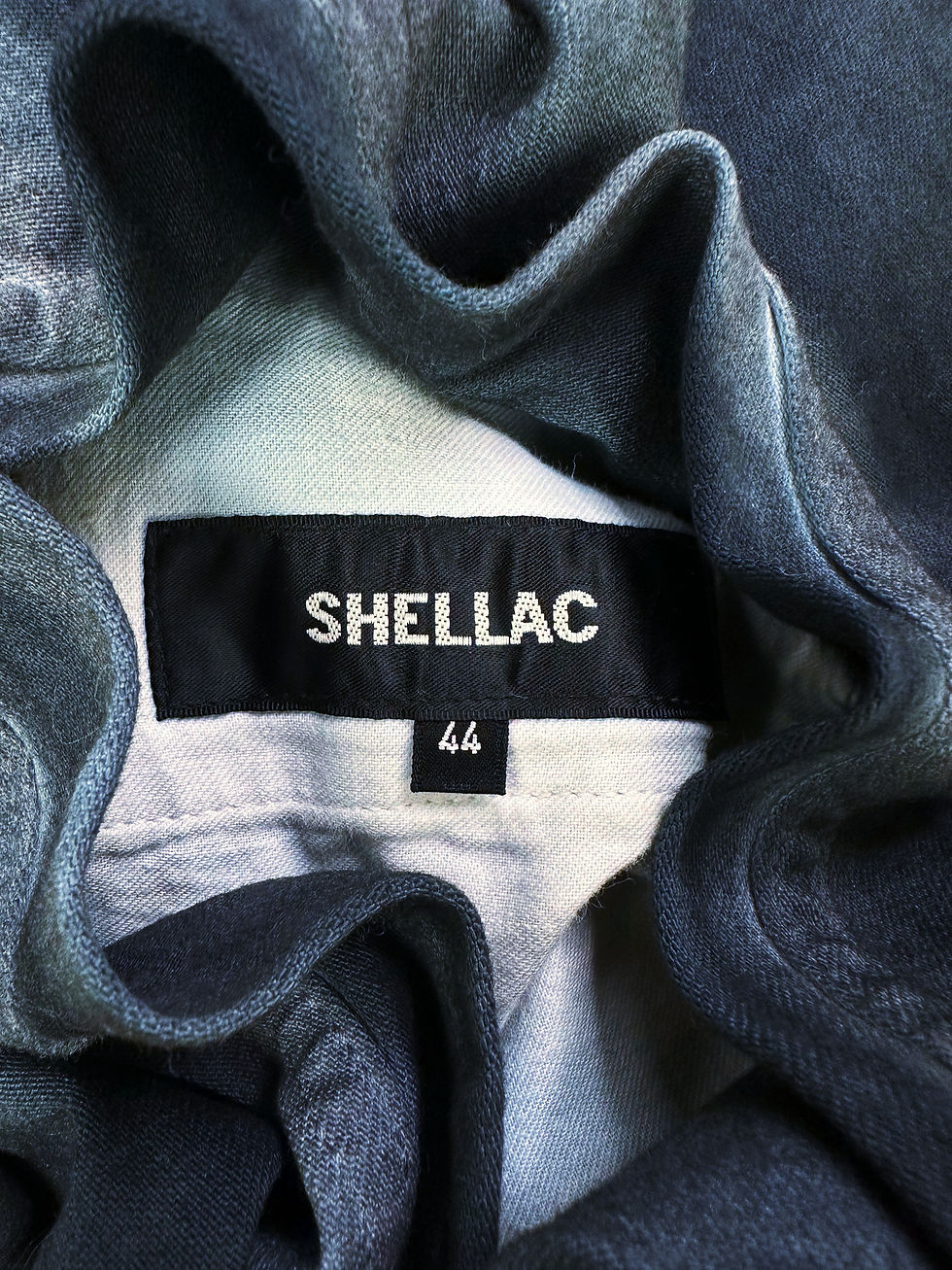 Thumbnail: Shellac Blue Blotch Dye Slim Cut Denim 