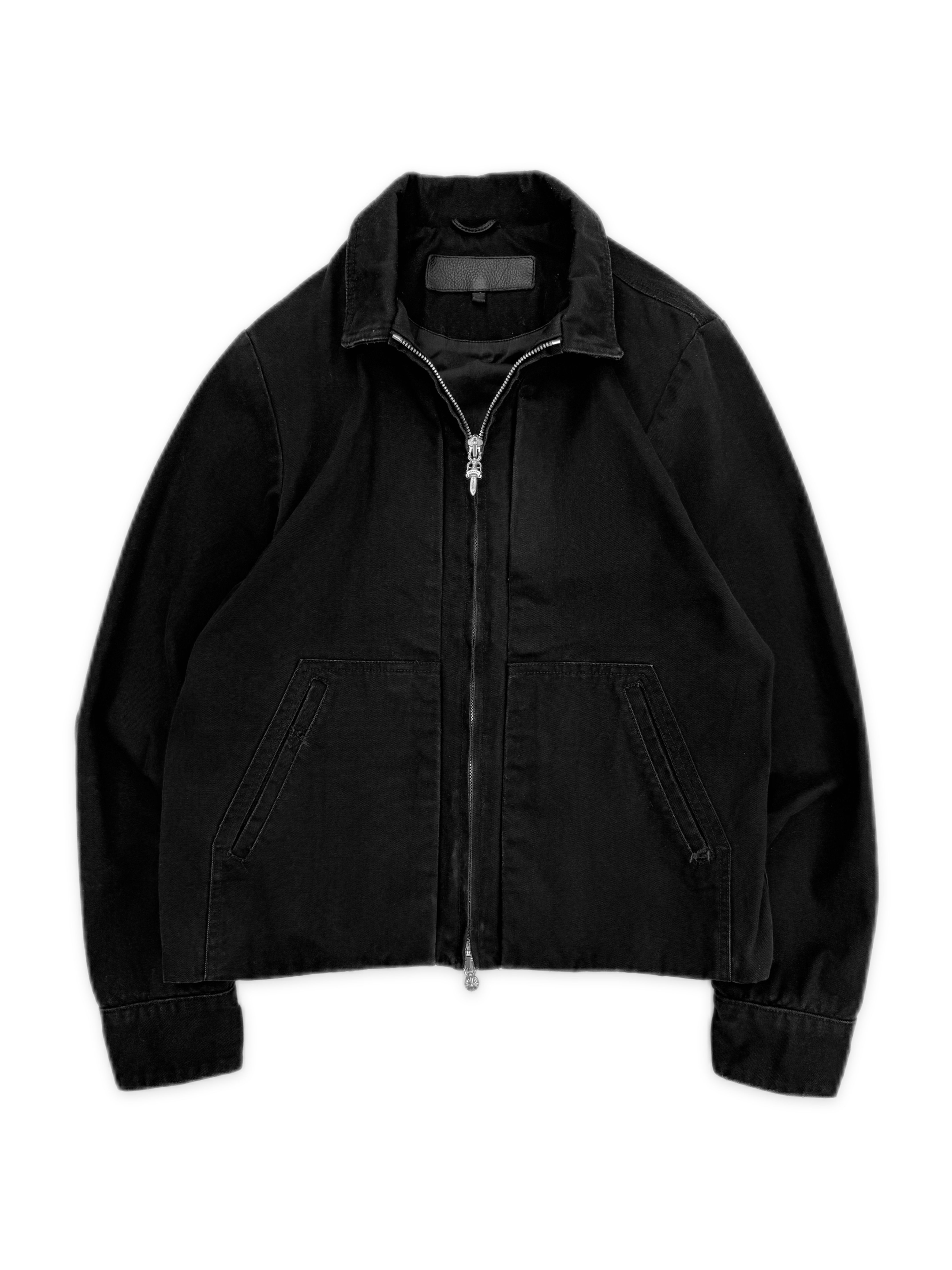 Chrome Hearts ‘Street Meat’ Black Dagger Zip Canvas Work Jacket