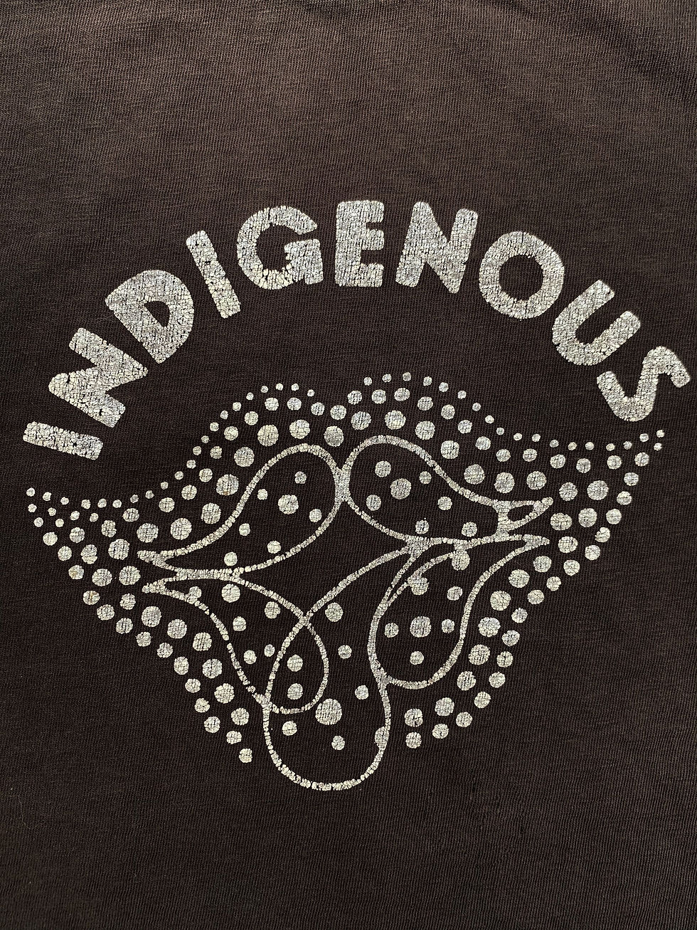 Thumbnail: Kapital ‘Indigenous’ Graphic Brown Washed T-Shirt
