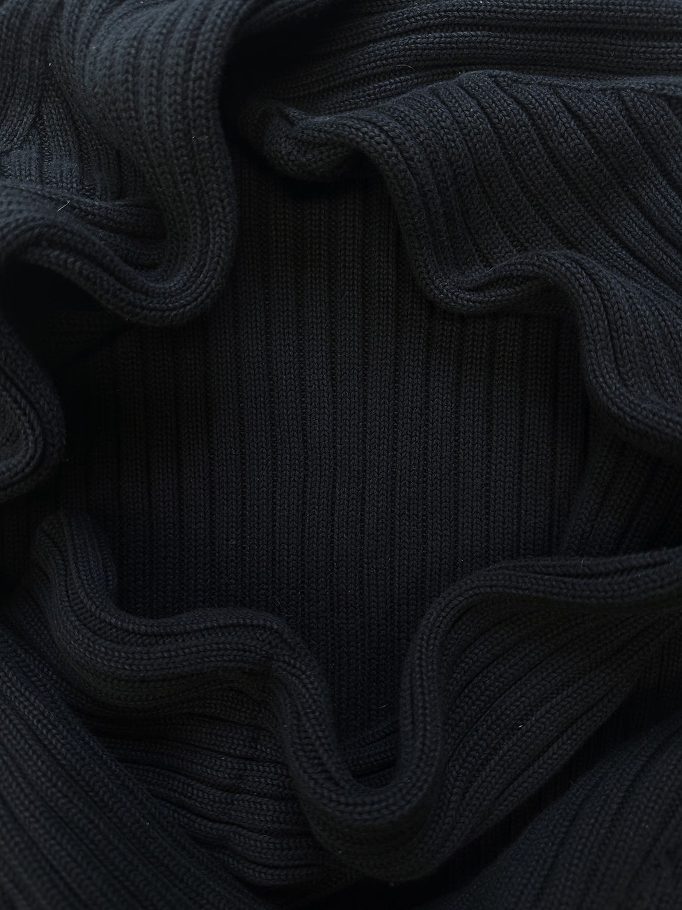 Thumbnail: AW99 Helmut Lang Navy Blue Ribbed Heavy Weight Knit Sweater