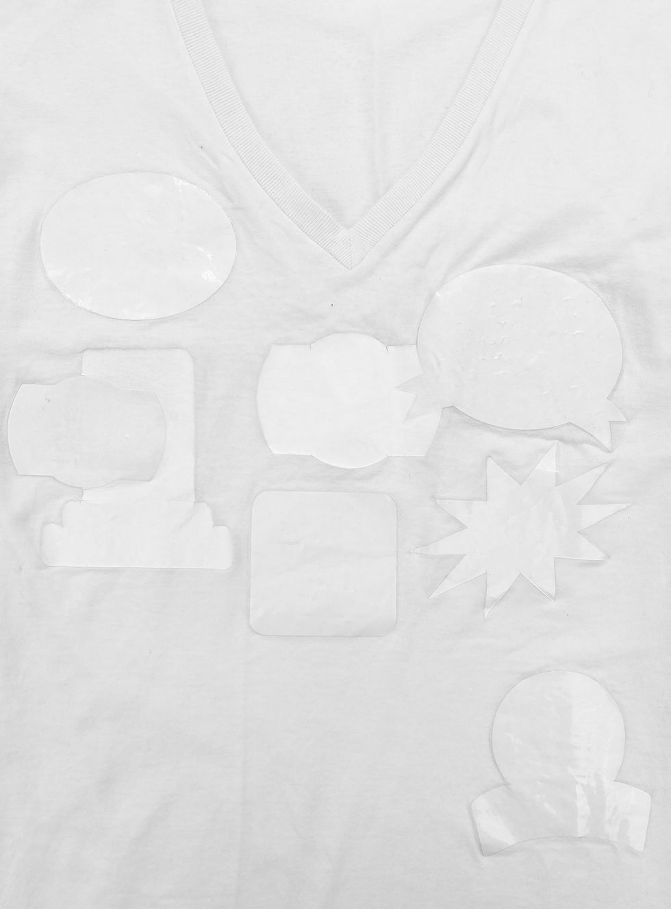Thumbnail: SS01 Maison Margiela White Sticker Motif Longsleeve Shirt
