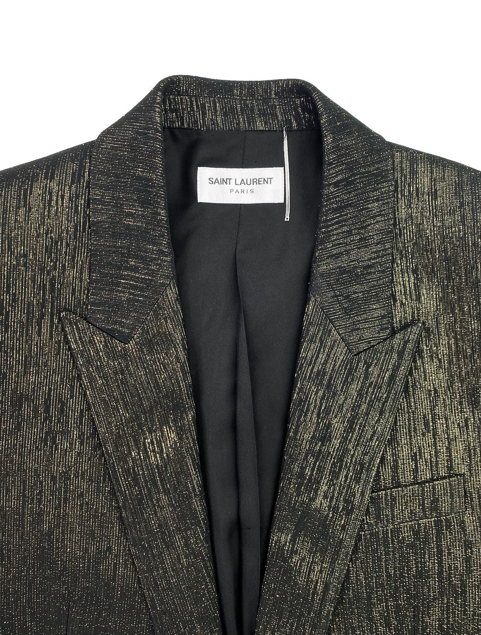 Thumbnail: SS20 Saint Laurent Paris Glitter Thread Single Breast Blazer
