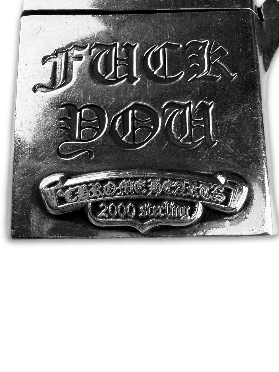 Thumbnail: Chrome Hearts New York Exclusive ‘Fuck You’ Silver Zippo Lighter 