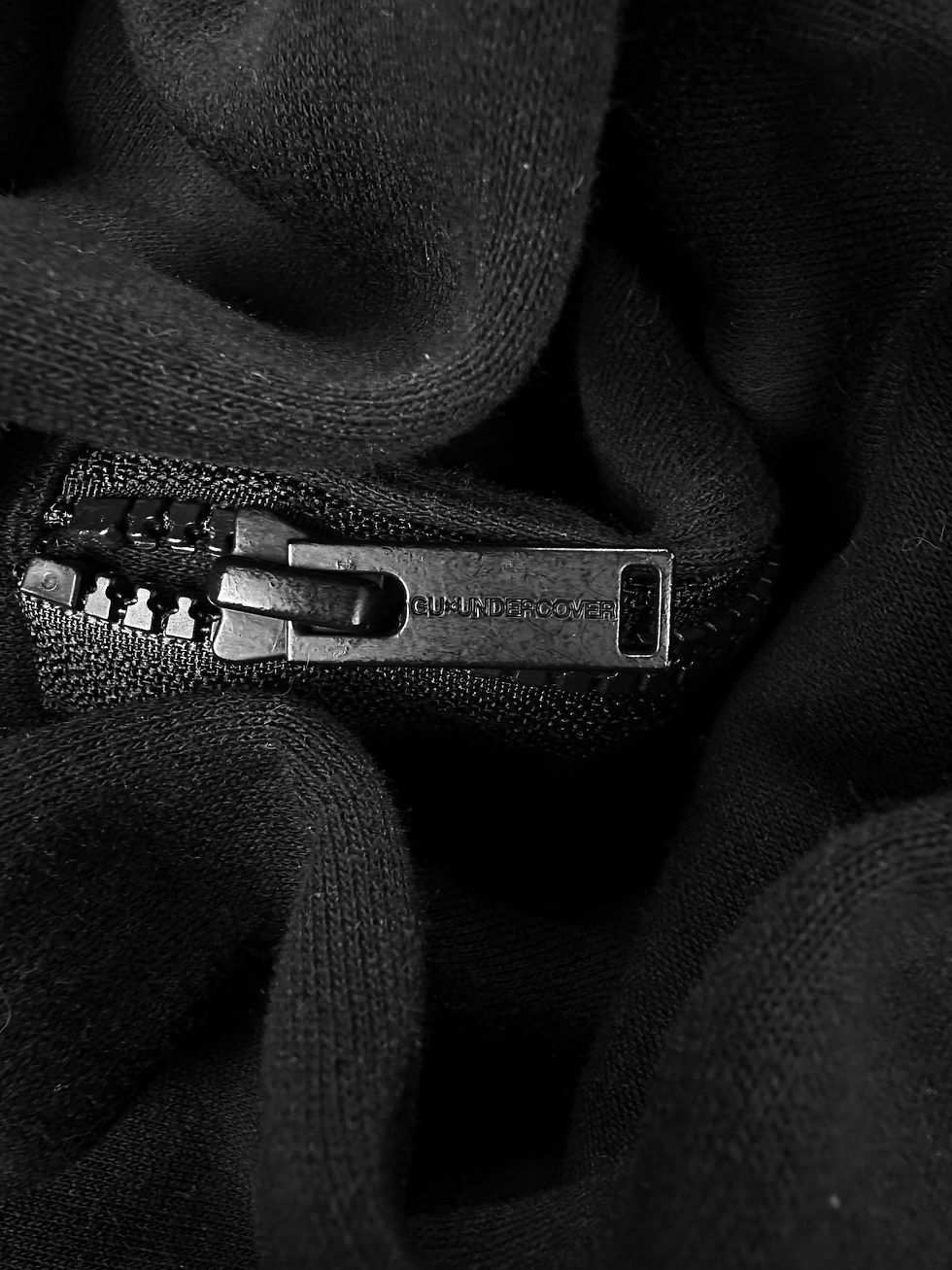 Thumbnail: Undercover ‘Mushroom’ Black Zippered Heavy Weight Hoodie
