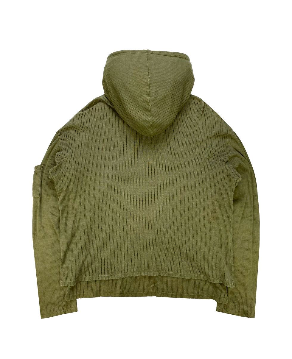 Thumbnail: SS99 Helmut Lang Double Layered Mesh Cargo Hoodie