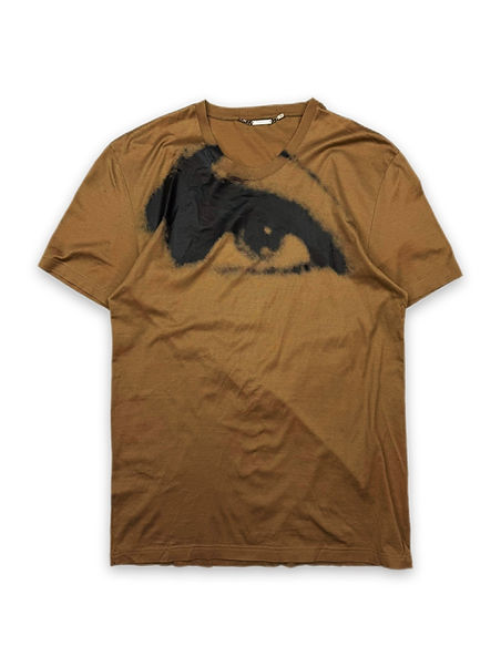 AW04 Dior Homme VOTC 'Eye' Graphic Brown T-Shirt | ArchiveThreads