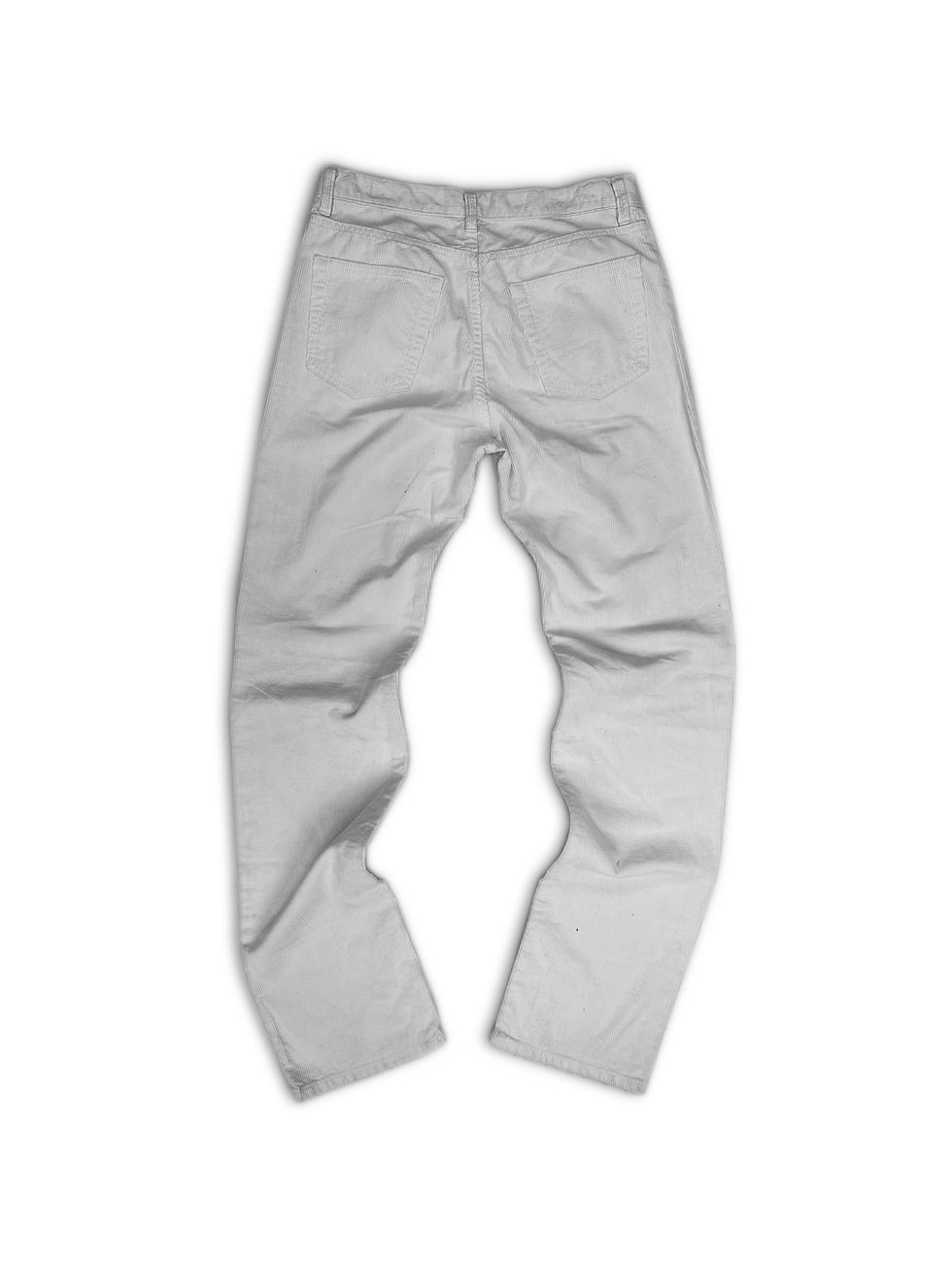 Thumbnail: 00s Helmut Lang White Corduroy Boot Cut Pants