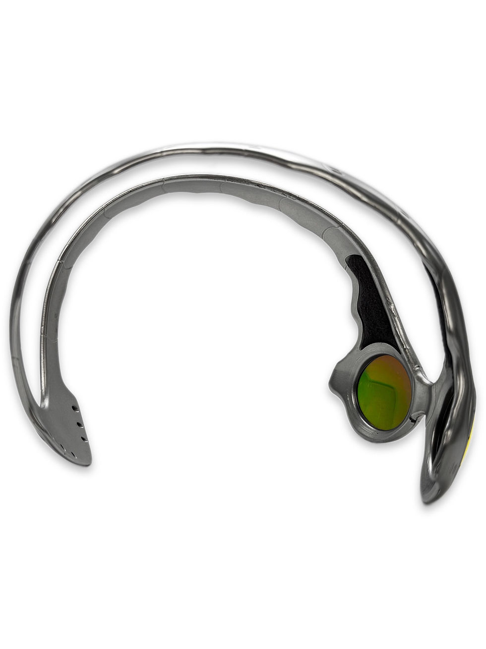 Thumbnail: 2000 Oakley ‘Over The Top’ Fire Iridium FMJ 5.56 Silver Sunglasses