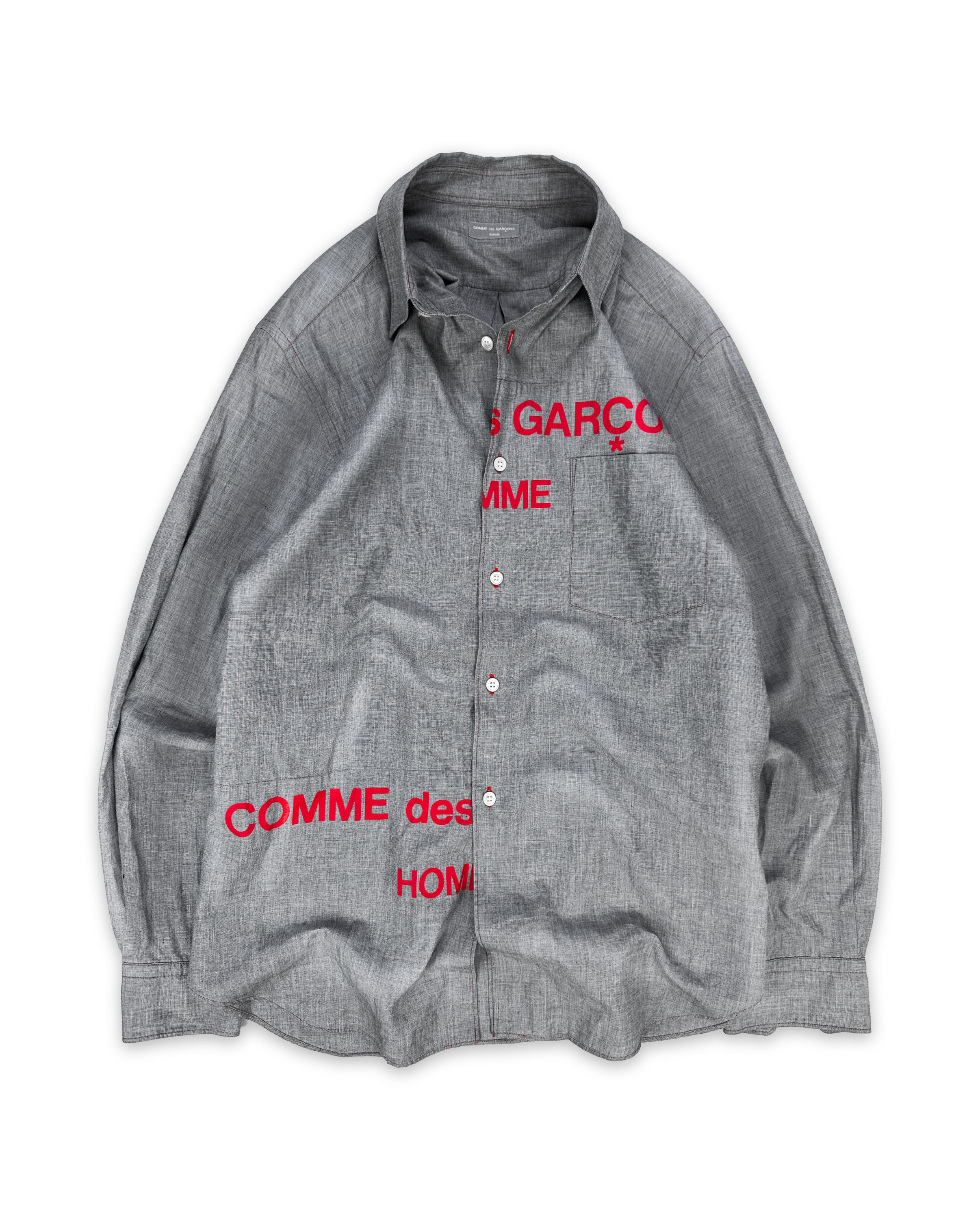 AW01 Comme des Garçons Homme Plus ‘Split Logo’ Long Sleeve