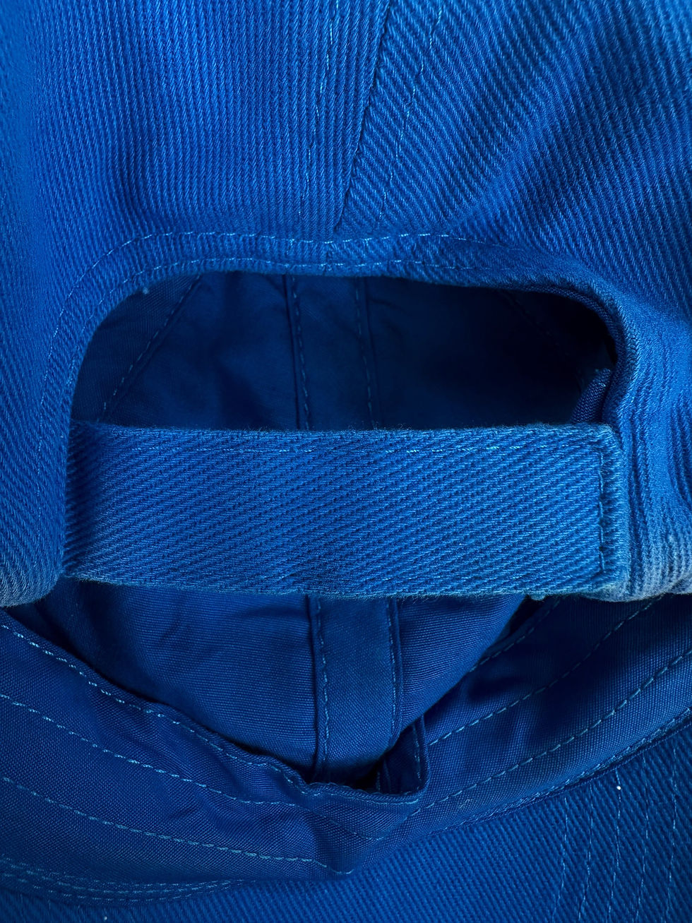 Thumbnail: Balenciaga x Adidas Distressed Embroidered Logo Blue Hat