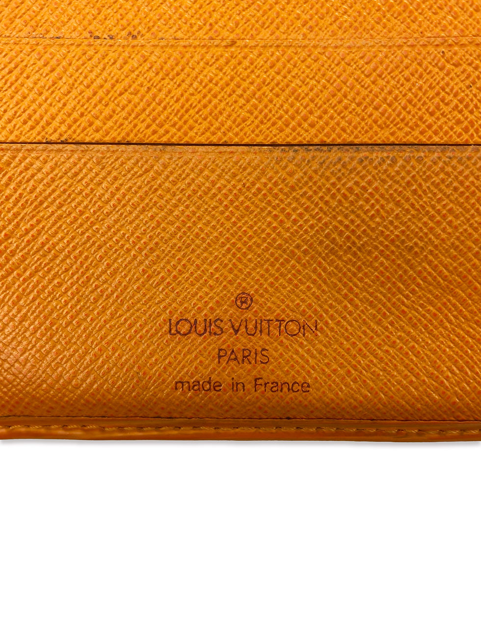 Thumbnail: Louis Vuitton Orange Bifold Ribbed Wallet