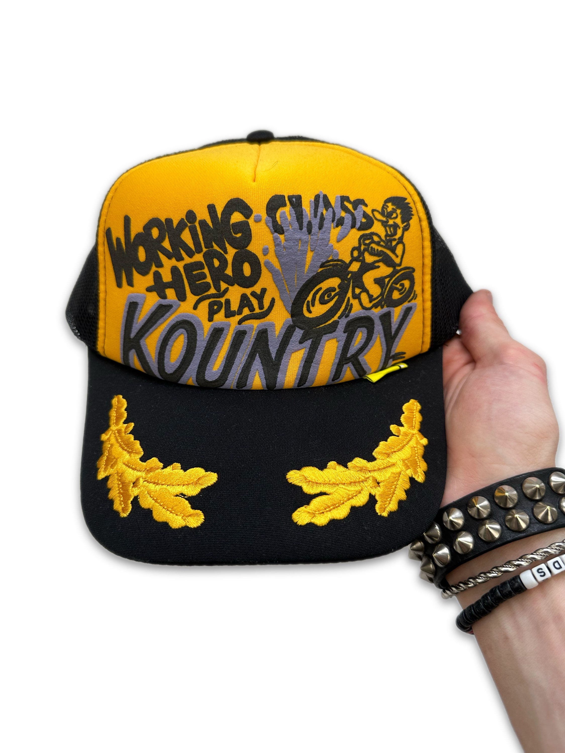 AW24 Kapital ‘Working Class Hero’ Embroidered Trucker Hat