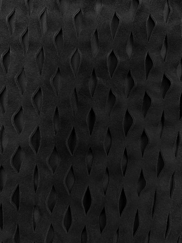 SS09 Maison Margiela Laser Cut Suede Black Layered Jacket