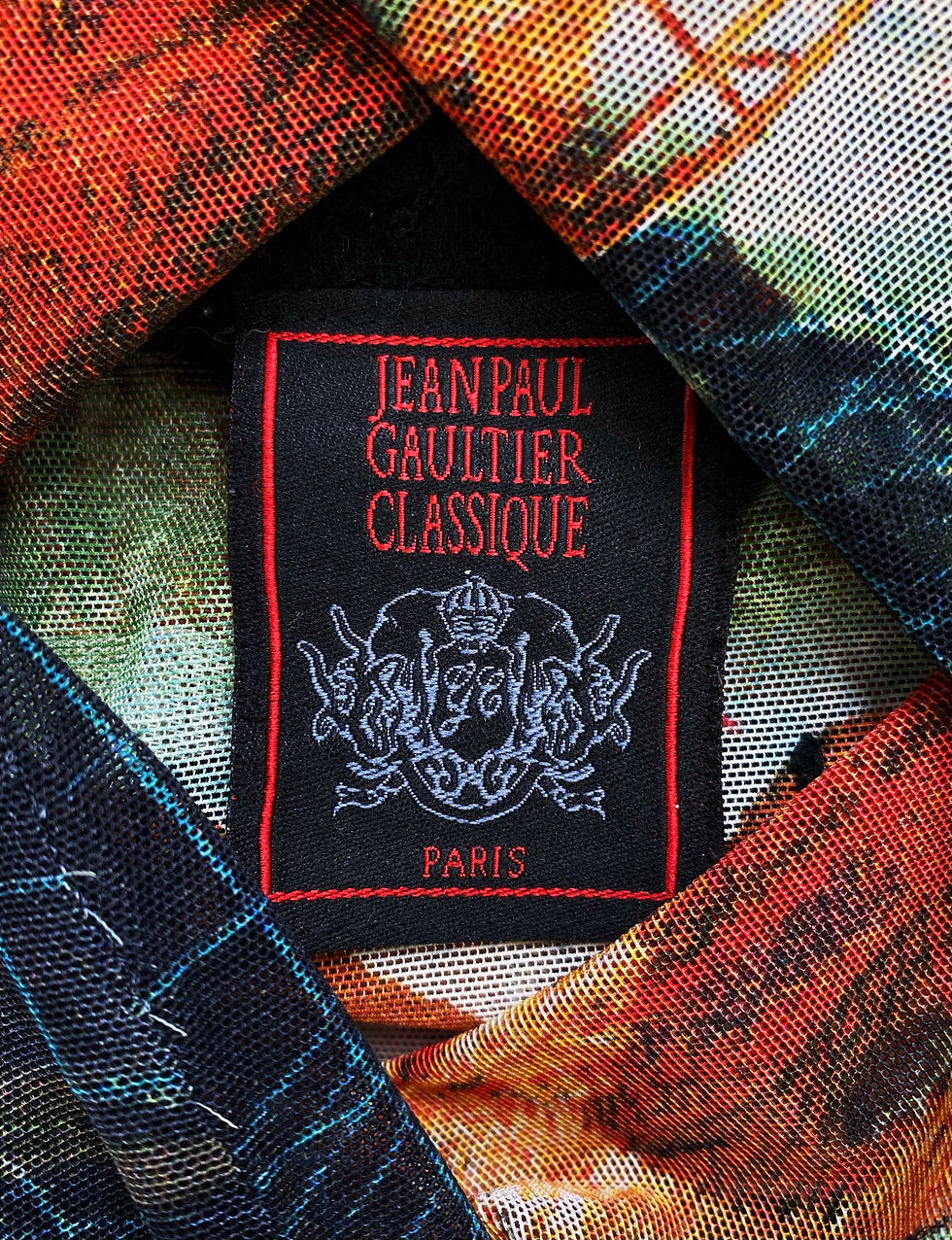 Thumbnail: SS96 Jean Paul Gaultier ‘X-Ray’ Tattoo Mesh Longsleeve