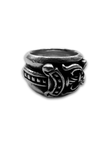 1992 Chrome Hearts 'Dagger' .925 Sterling Silver Etched Ring
