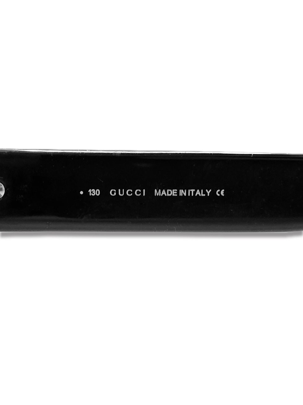 Thumbnail: Gucci Dark Tint Metallic Glossy Slim Frame Etched Sunglasses