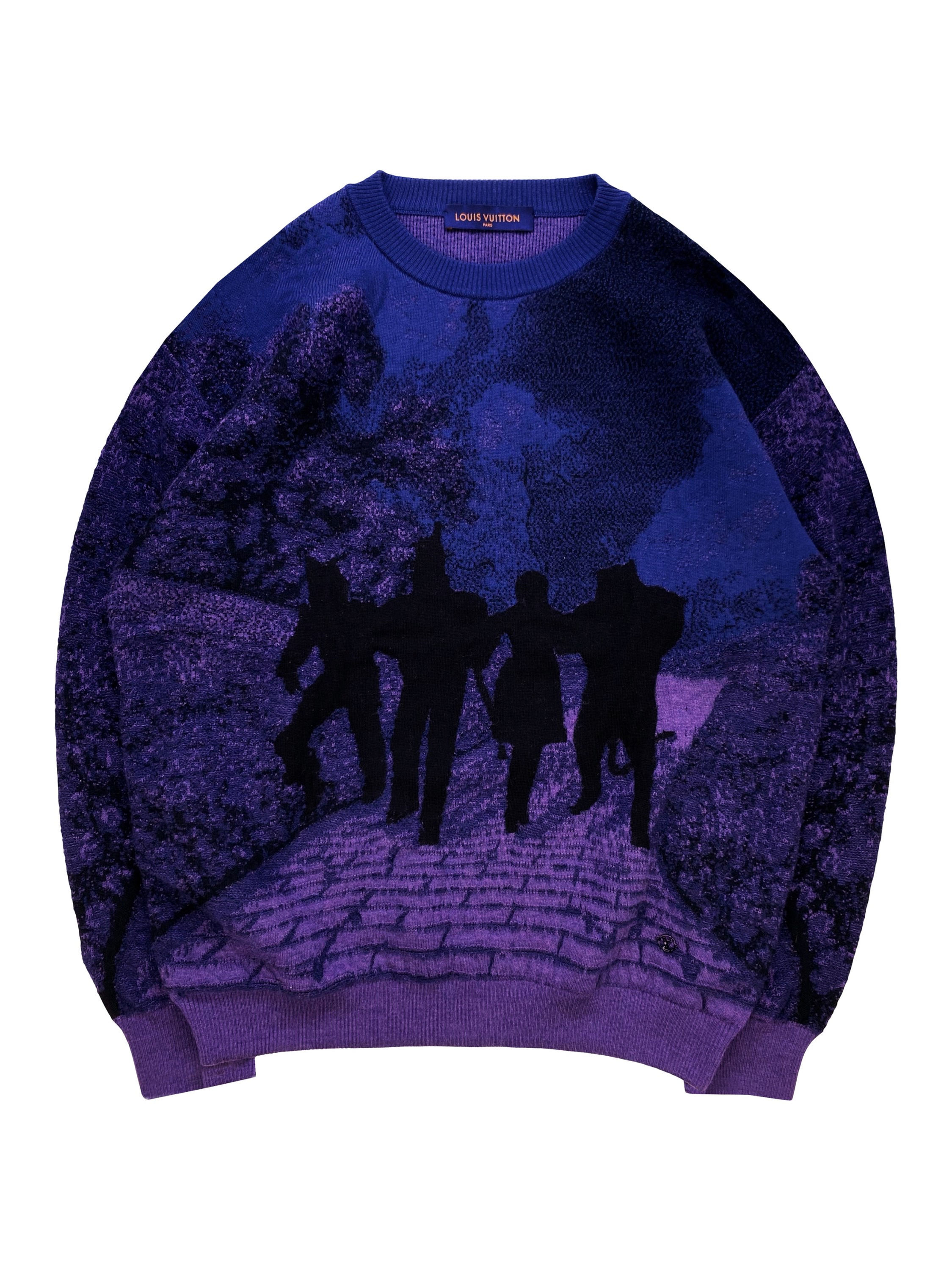 SS19 Louis Vuitton ‘Wizard of Oz’ Rainbow Walk Knitted Sweater