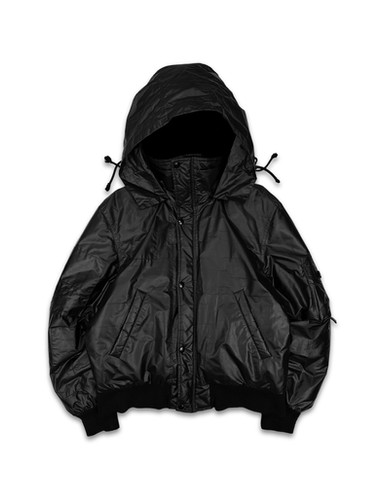 AW05 Raf Simons SAMPLE 'History of My World' Waxed Puffer Jacket