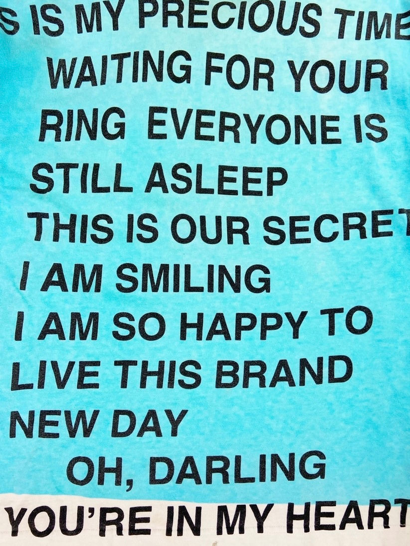 Thumbnail: SS02 Junya Watanabe “Waiting For You” Full Print Poem Shirt