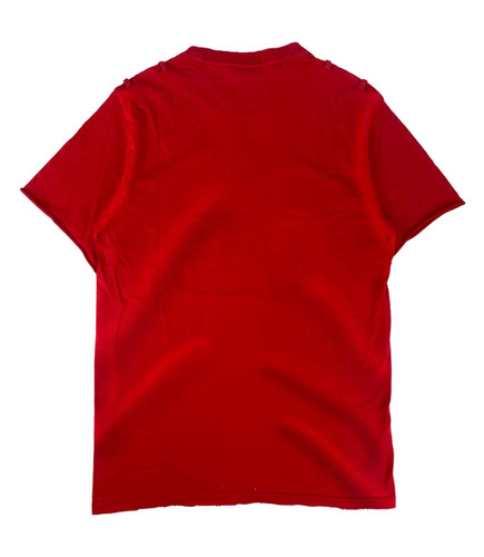 SS06 Number (N)ine 'Stupid People' Cherry Red Slogan T-Shirt