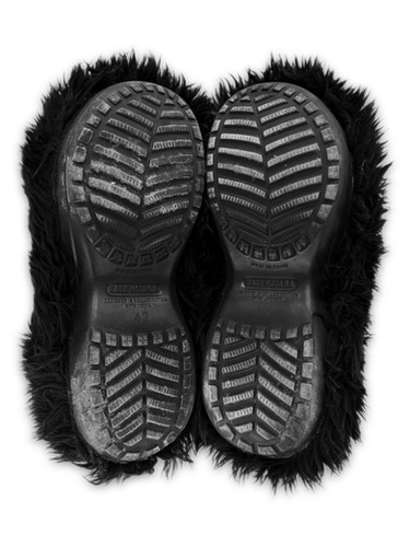 SS22 Balenciaga x Crocs Faux Fur Rubber Slip-on Mules | ArchiveThreads