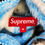 Thumbnail: AW20 Supreme ‘Penguin’ Ice Blue Hooded Spellout Fleece Jacket