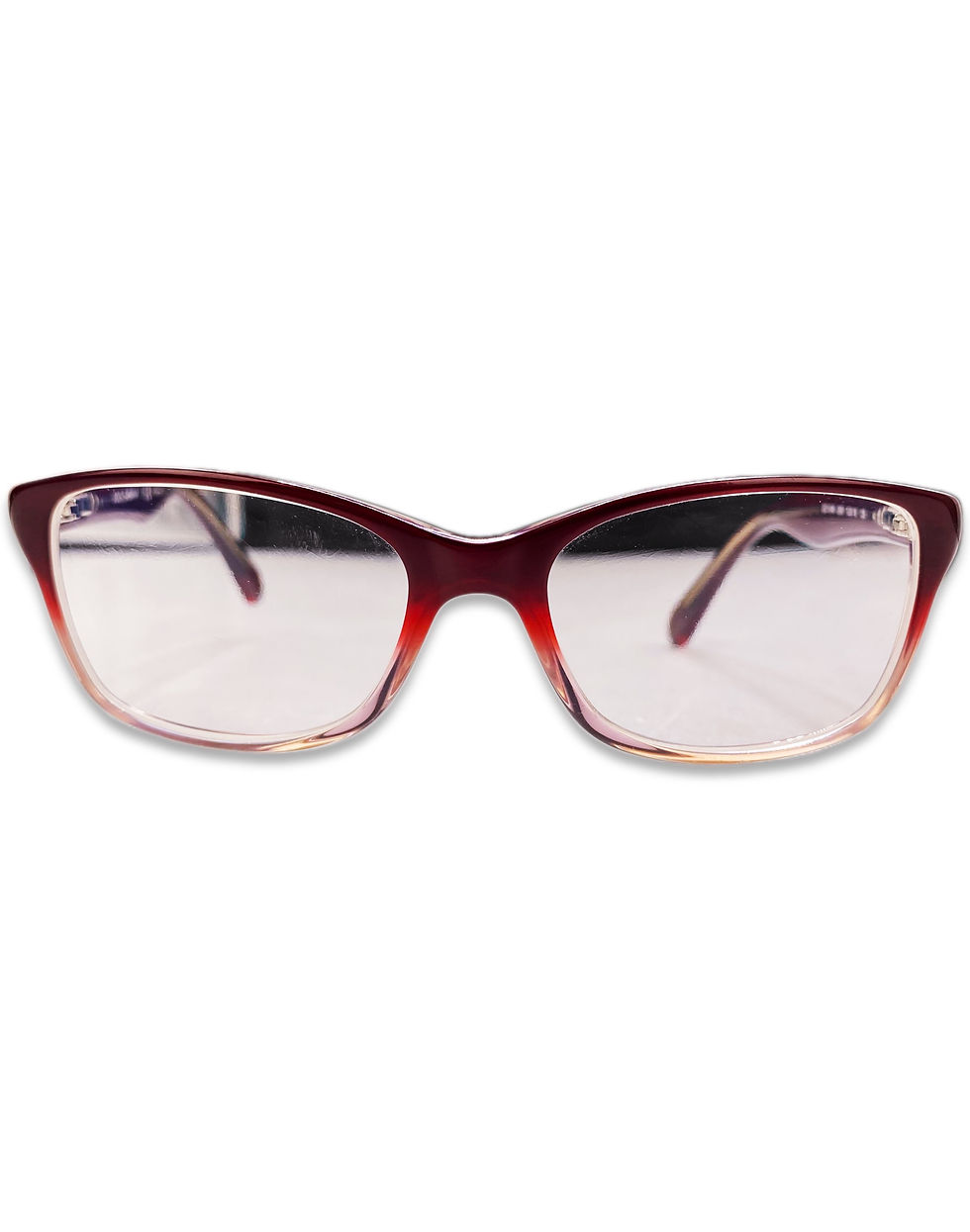Thumbnail: Dolce & Gabbana Blood Red Rounded Frame Metallic Logo Glasses