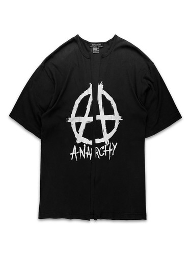 AW98 Raf Simons 'Anarchy' Motif Radioactivity Split T-Shirt